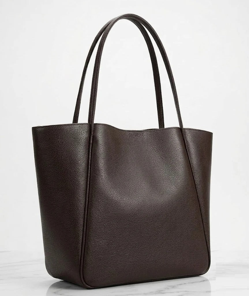 Classic Leather Tote Bag for Women